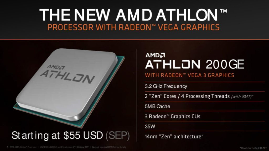 Processor baru AMD Athlon dgn teknologi Zen Core dan Vega | Quadra Computer