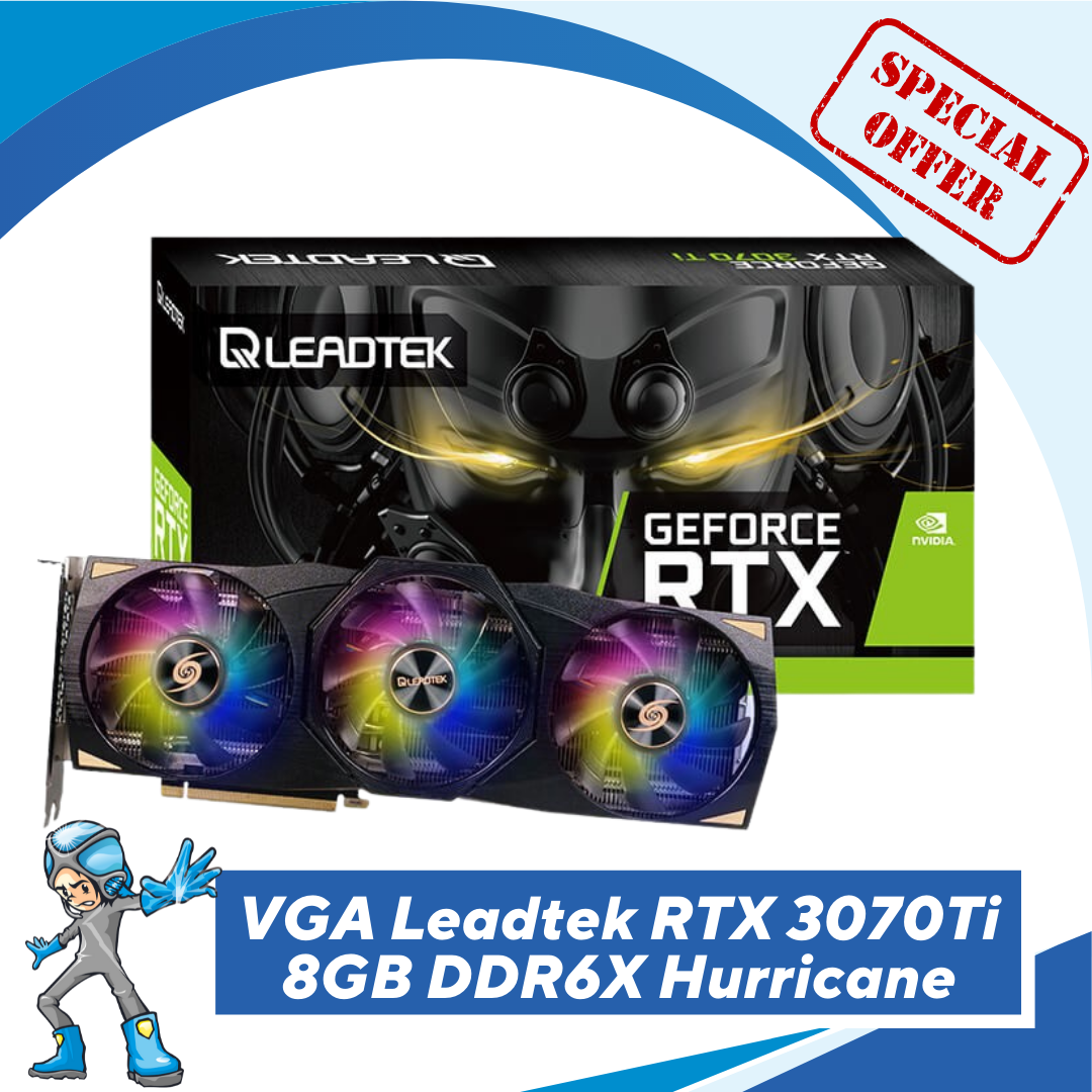 VGA Leadtek RTX 3070Ti 8GB DDR6X Hurricane | Quadra Computer
