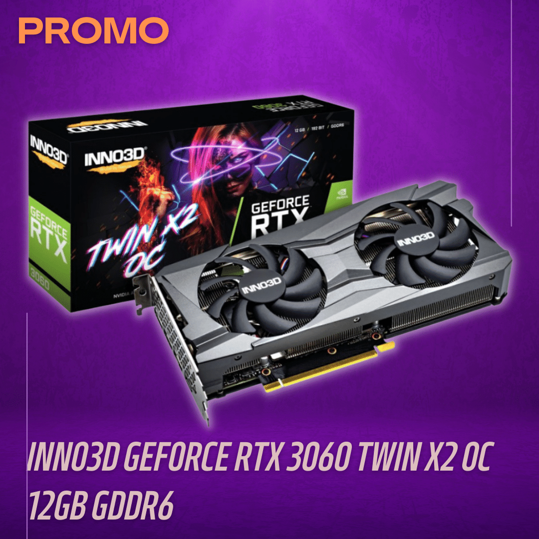INNO3D Geforce RTX 3060 TWIN X2 OC 12GB GDDR6 | Quadra Computer