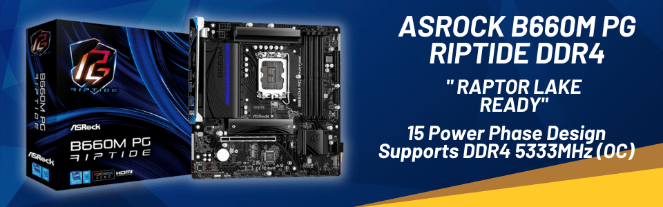 ASROCK B660M PG RIPTIDE DDR4 | Quadra Computer