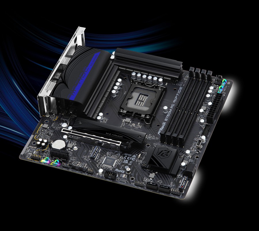 ASROCK B760M PG RIPTIDE DDR5 (Intel LGA 1700, Gen12, Gen13) | Quadra ...
