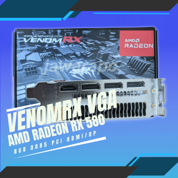 VenomRX AMD Radeon RX 580 8GB GDDR5 256Bit RX580 New | Quadra Computer