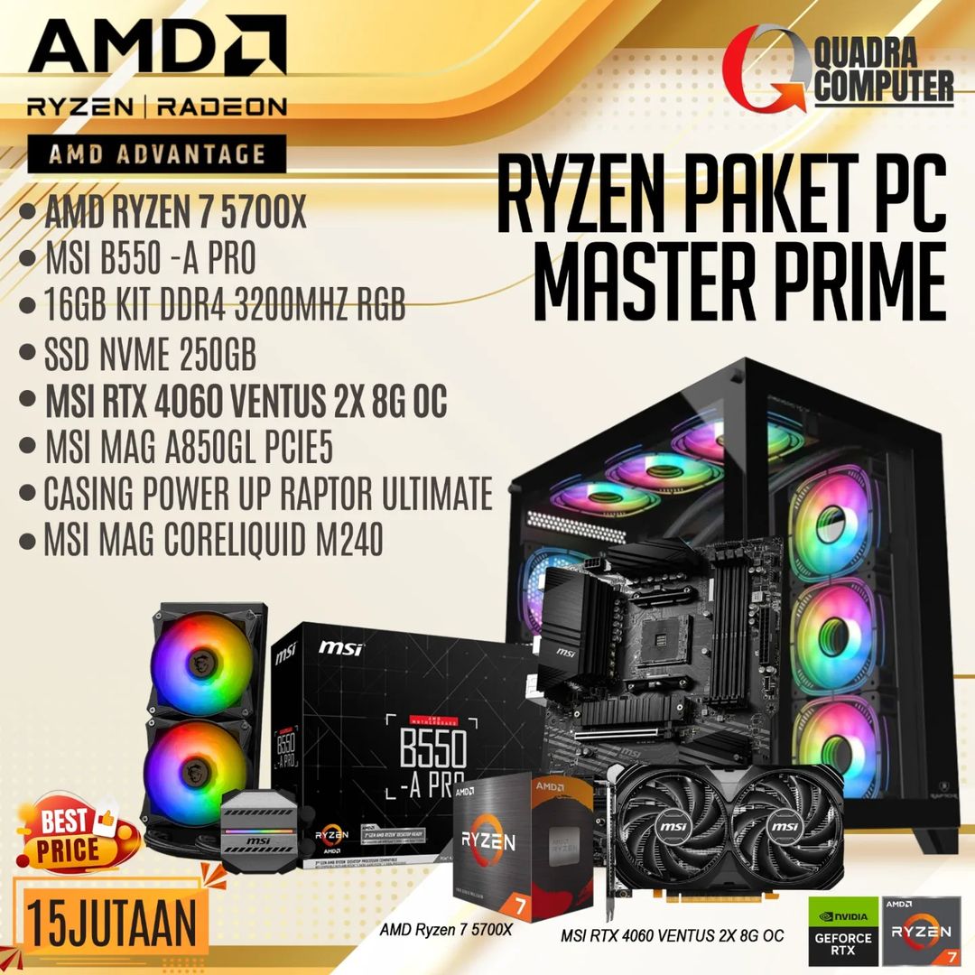 Paket PC Gaming 15 Jutaan | Quadra Computer
